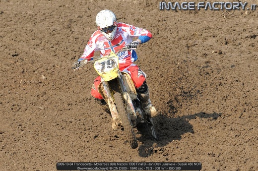 2009-10-04 Franciacorta - Motocross delle Nazioni 1300 Final B - Jan Olav Lunewski - Suzuki 450 NOR